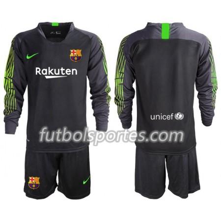 Camisetas Niños FC Barcelona Portero Segunda Equipacion 2019/2020 Manga Larga